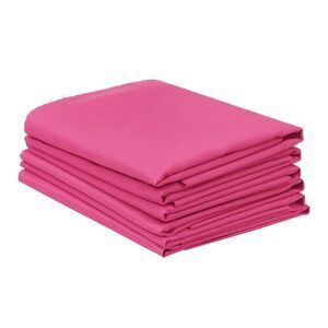 6 Pack Polyester Napkins for Restaurant Dinner Banquet 19x19inch Rose Red